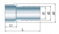 Preview: Sechskant-Schlauchtülle, Typ 315, 1/8" x 7 mm